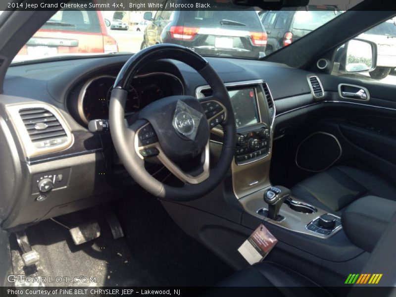 Bright White / Morocco Black 2014 Jeep Grand Cherokee Summit 4x4