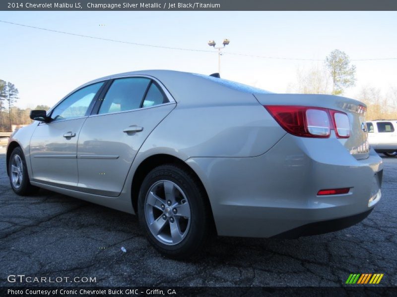 Champagne Silver Metallic / Jet Black/Titanium 2014 Chevrolet Malibu LS