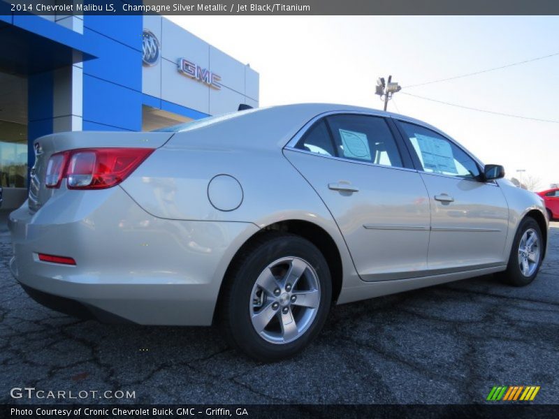 Champagne Silver Metallic / Jet Black/Titanium 2014 Chevrolet Malibu LS
