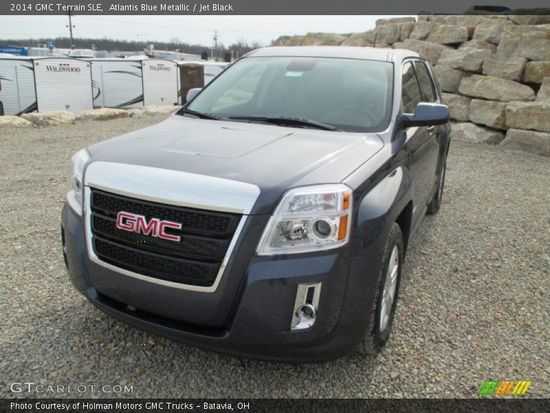 Atlantis Blue Metallic / Jet Black 2014 GMC Terrain SLE