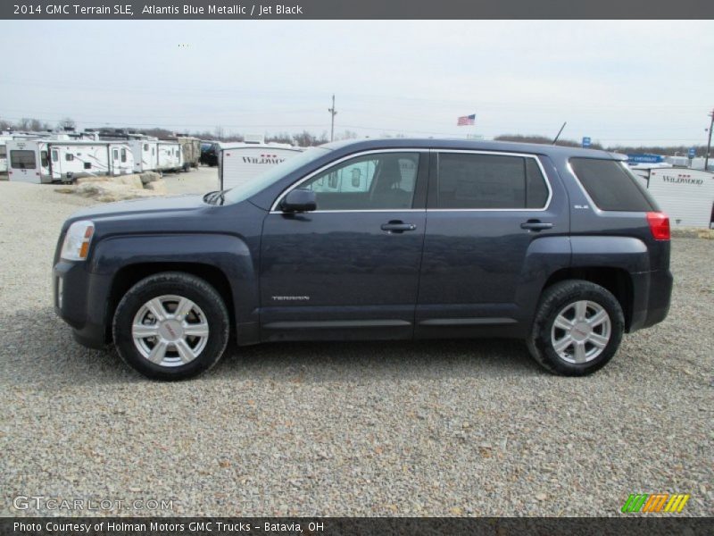Atlantis Blue Metallic / Jet Black 2014 GMC Terrain SLE
