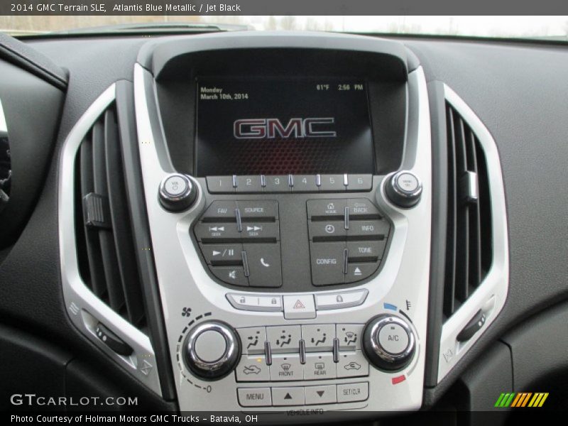 Atlantis Blue Metallic / Jet Black 2014 GMC Terrain SLE