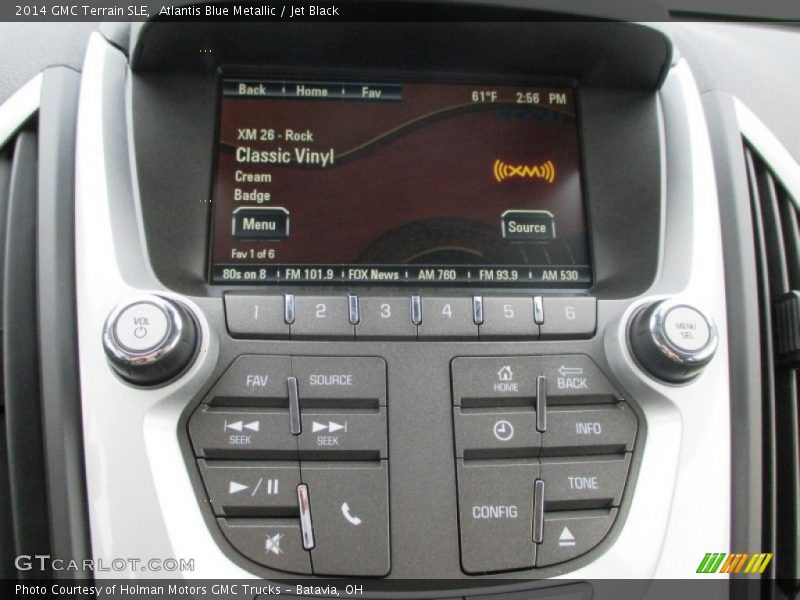 Atlantis Blue Metallic / Jet Black 2014 GMC Terrain SLE