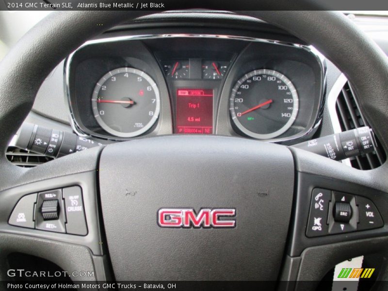 Atlantis Blue Metallic / Jet Black 2014 GMC Terrain SLE