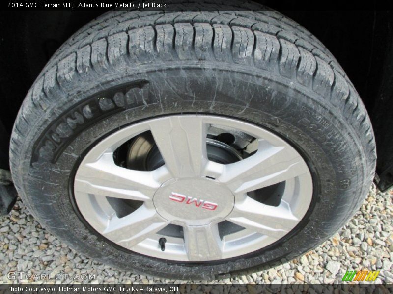 Atlantis Blue Metallic / Jet Black 2014 GMC Terrain SLE