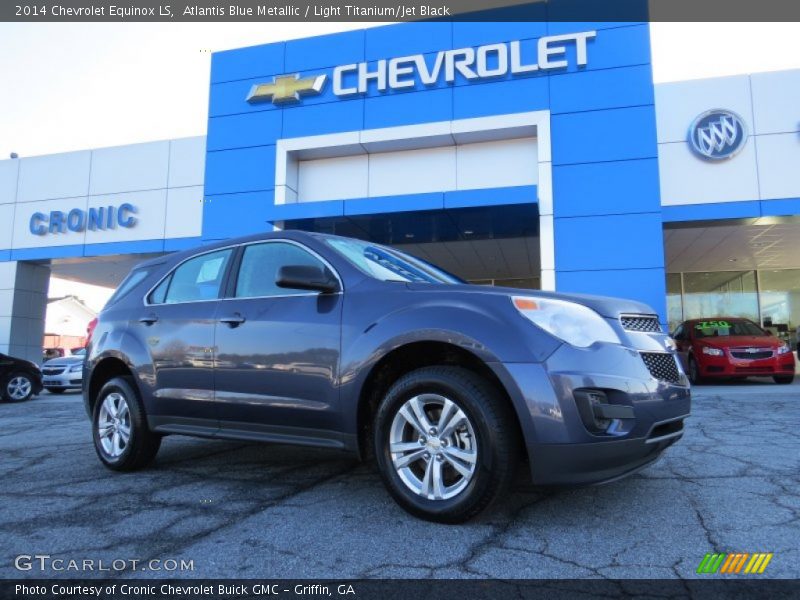 Atlantis Blue Metallic / Light Titanium/Jet Black 2014 Chevrolet Equinox LS