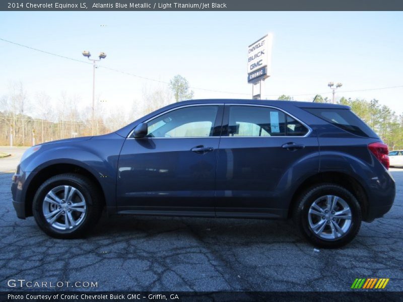 Atlantis Blue Metallic / Light Titanium/Jet Black 2014 Chevrolet Equinox LS