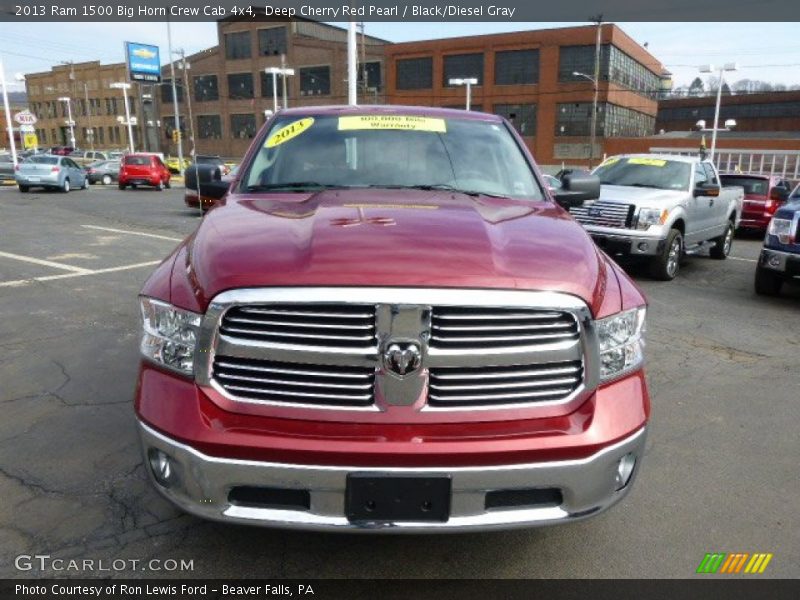 Deep Cherry Red Pearl / Black/Diesel Gray 2013 Ram 1500 Big Horn Crew Cab 4x4