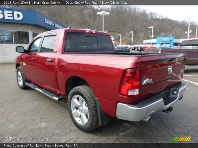Deep Cherry Red Pearl / Black/Diesel Gray 2013 Ram 1500 Big Horn Crew Cab 4x4