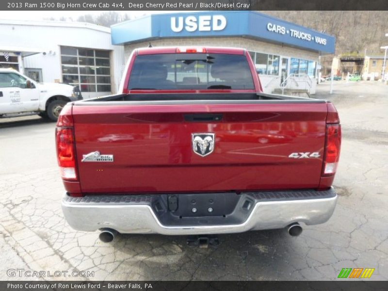 Deep Cherry Red Pearl / Black/Diesel Gray 2013 Ram 1500 Big Horn Crew Cab 4x4