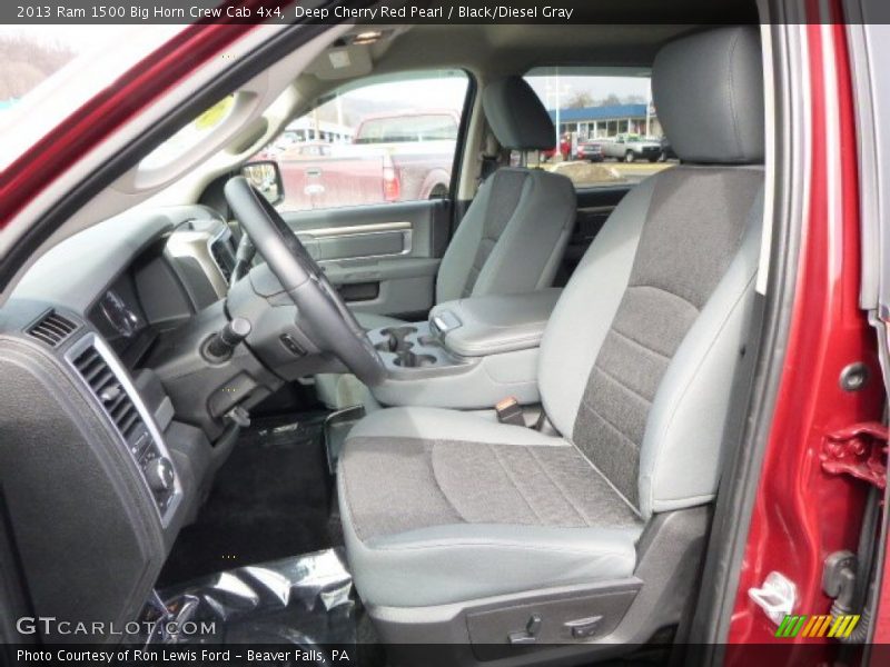 Deep Cherry Red Pearl / Black/Diesel Gray 2013 Ram 1500 Big Horn Crew Cab 4x4