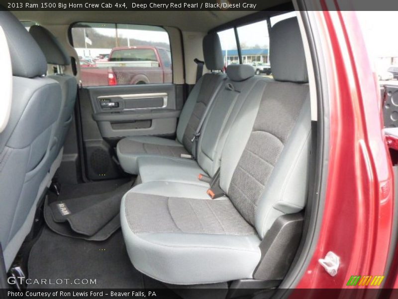 Deep Cherry Red Pearl / Black/Diesel Gray 2013 Ram 1500 Big Horn Crew Cab 4x4