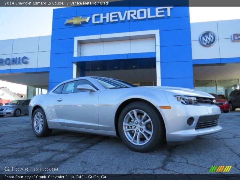 Silver Ice Metallic / Black 2014 Chevrolet Camaro LS Coupe