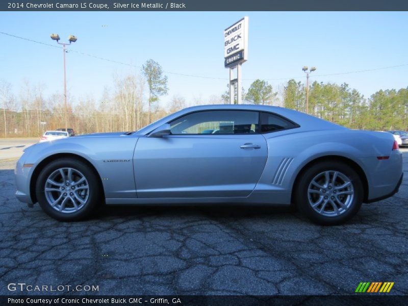 Silver Ice Metallic / Black 2014 Chevrolet Camaro LS Coupe