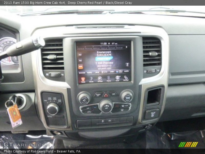Deep Cherry Red Pearl / Black/Diesel Gray 2013 Ram 1500 Big Horn Crew Cab 4x4