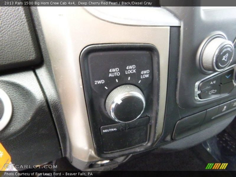 Deep Cherry Red Pearl / Black/Diesel Gray 2013 Ram 1500 Big Horn Crew Cab 4x4
