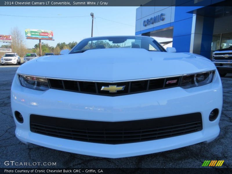 Summit White / Gray 2014 Chevrolet Camaro LT Convertible