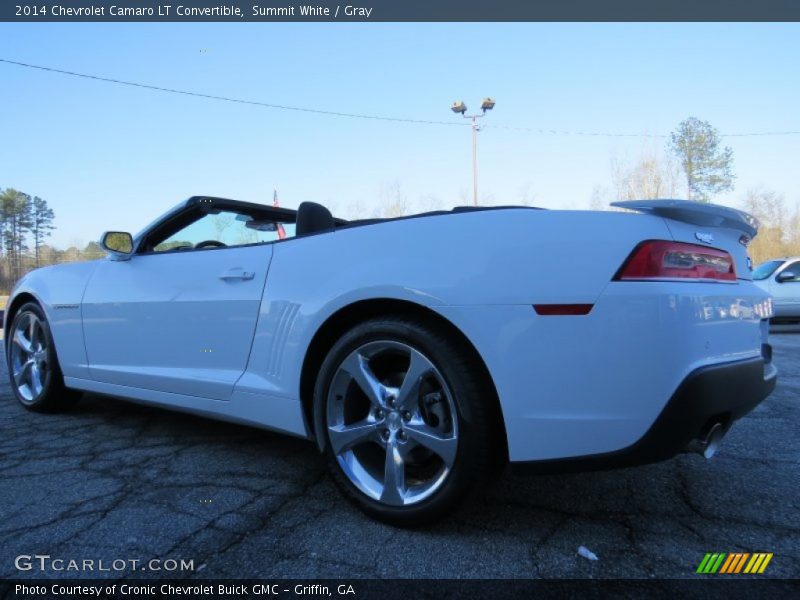 Summit White / Gray 2014 Chevrolet Camaro LT Convertible
