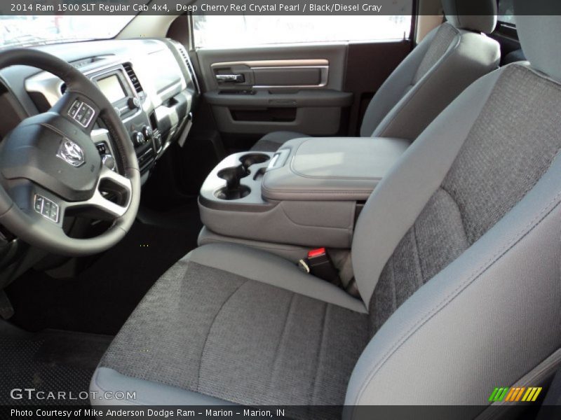 Deep Cherry Red Crystal Pearl / Black/Diesel Gray 2014 Ram 1500 SLT Regular Cab 4x4