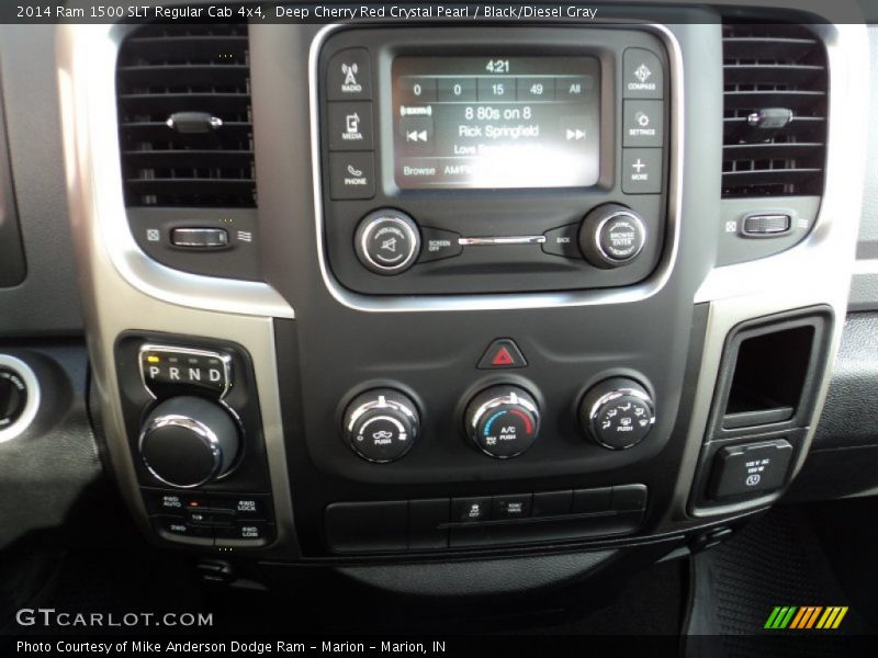 Deep Cherry Red Crystal Pearl / Black/Diesel Gray 2014 Ram 1500 SLT Regular Cab 4x4