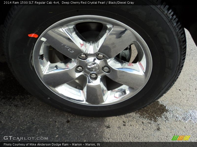 Deep Cherry Red Crystal Pearl / Black/Diesel Gray 2014 Ram 1500 SLT Regular Cab 4x4
