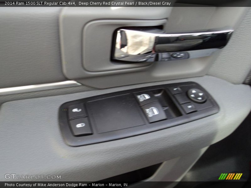 Deep Cherry Red Crystal Pearl / Black/Diesel Gray 2014 Ram 1500 SLT Regular Cab 4x4
