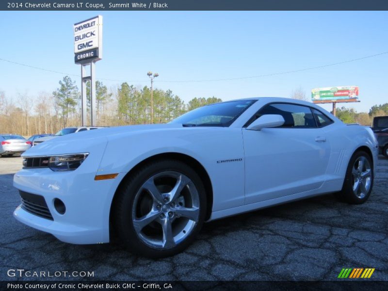 Summit White / Black 2014 Chevrolet Camaro LT Coupe