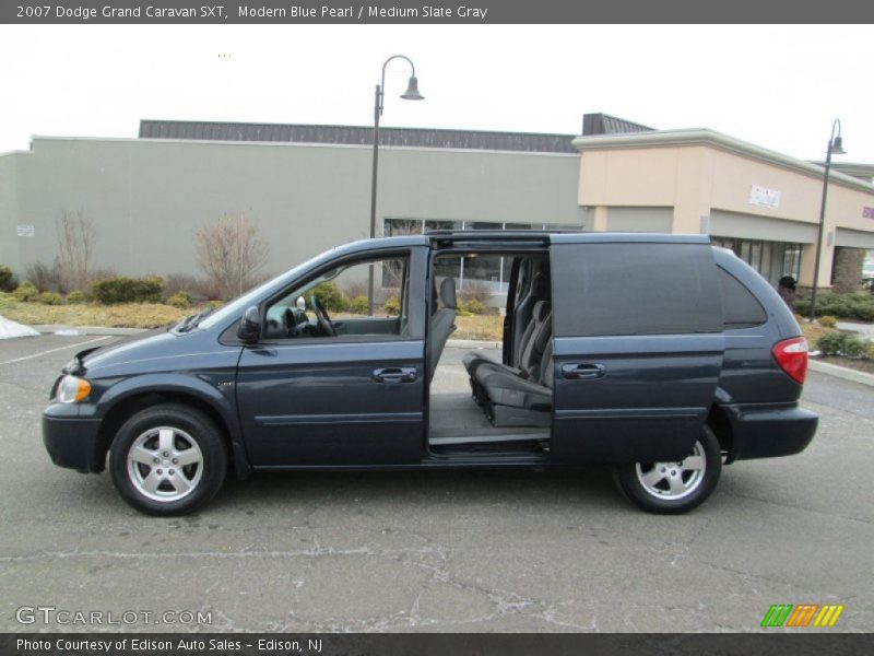 Modern Blue Pearl / Medium Slate Gray 2007 Dodge Grand Caravan SXT