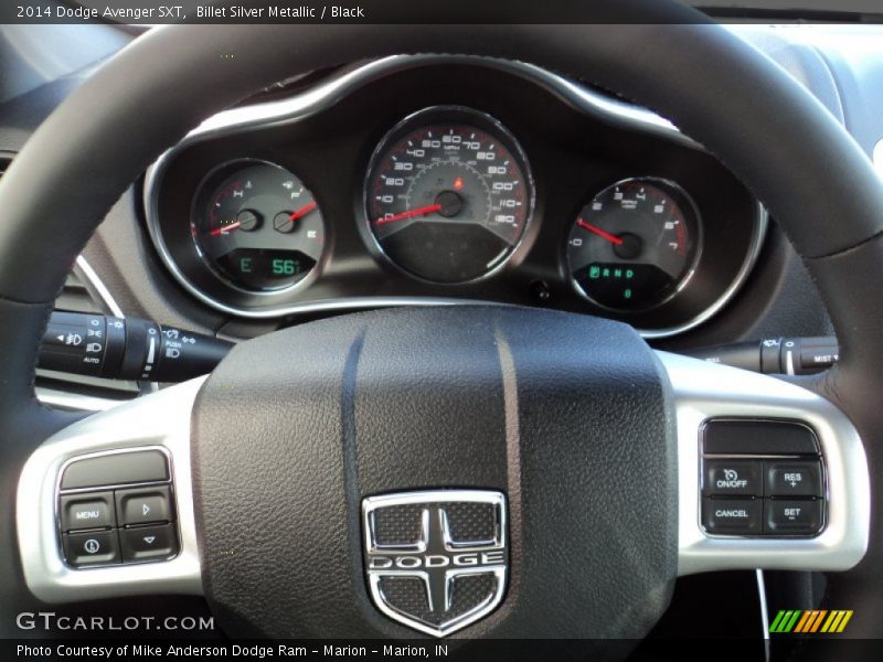 Billet Silver Metallic / Black 2014 Dodge Avenger SXT