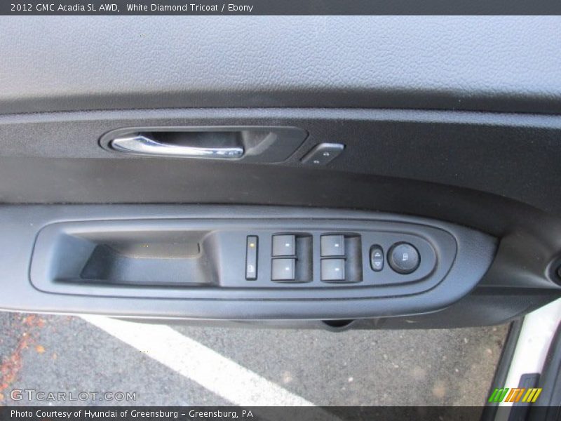White Diamond Tricoat / Ebony 2012 GMC Acadia SL AWD