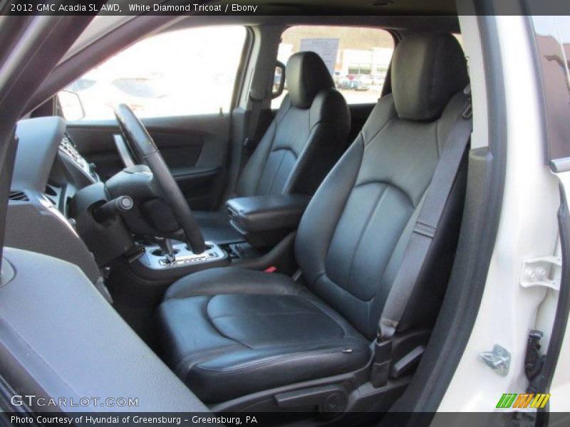 White Diamond Tricoat / Ebony 2012 GMC Acadia SL AWD