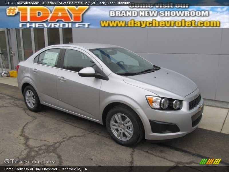 Silver Ice Metallic / Jet Black/Dark Titanium 2014 Chevrolet Sonic LT Sedan