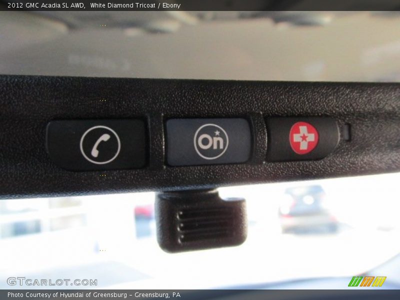 White Diamond Tricoat / Ebony 2012 GMC Acadia SL AWD