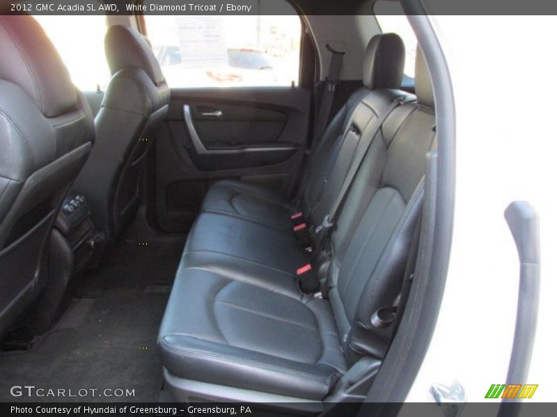 White Diamond Tricoat / Ebony 2012 GMC Acadia SL AWD