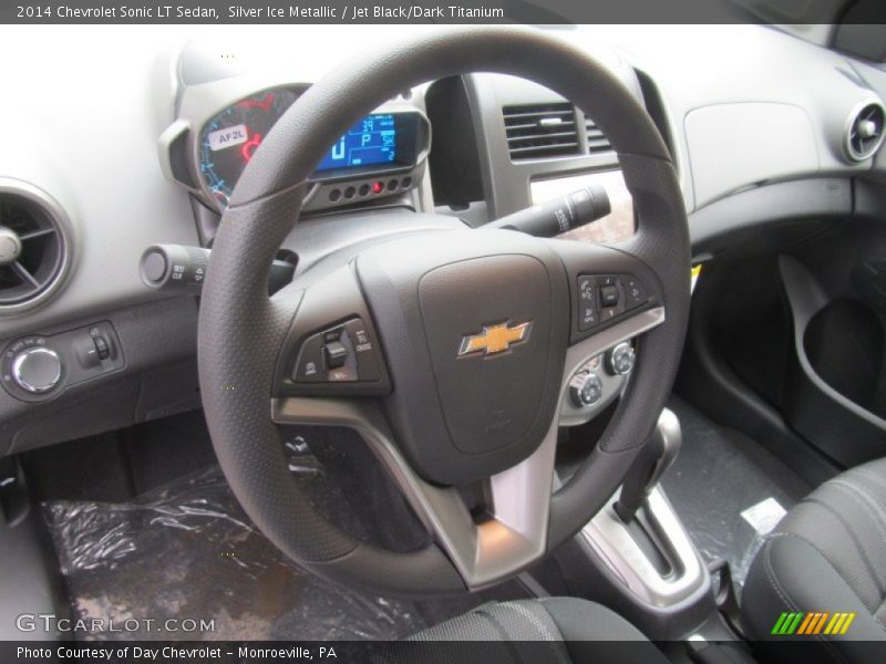 Silver Ice Metallic / Jet Black/Dark Titanium 2014 Chevrolet Sonic LT Sedan