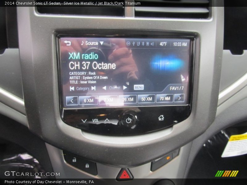 Silver Ice Metallic / Jet Black/Dark Titanium 2014 Chevrolet Sonic LT Sedan