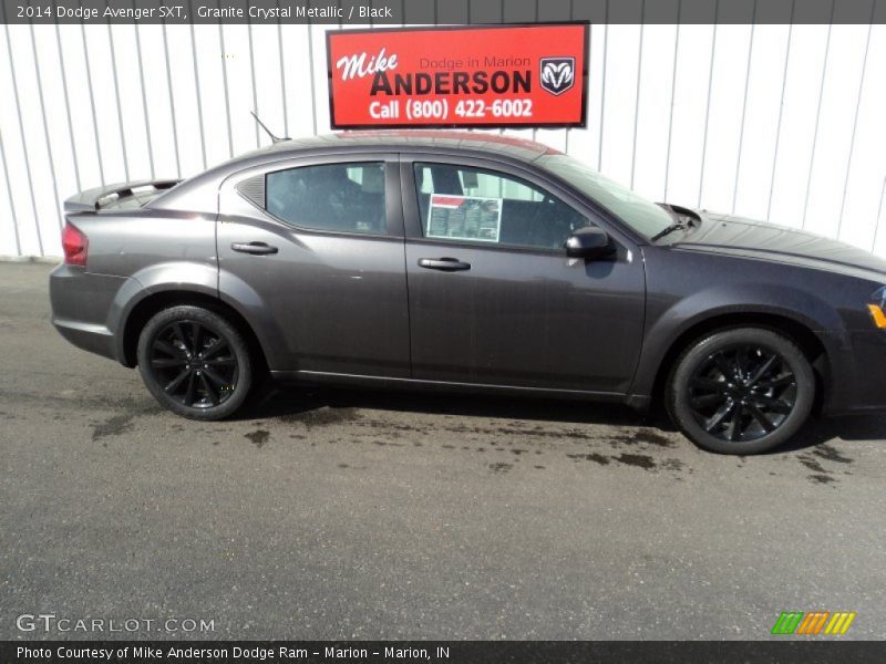 Granite Crystal Metallic / Black 2014 Dodge Avenger SXT