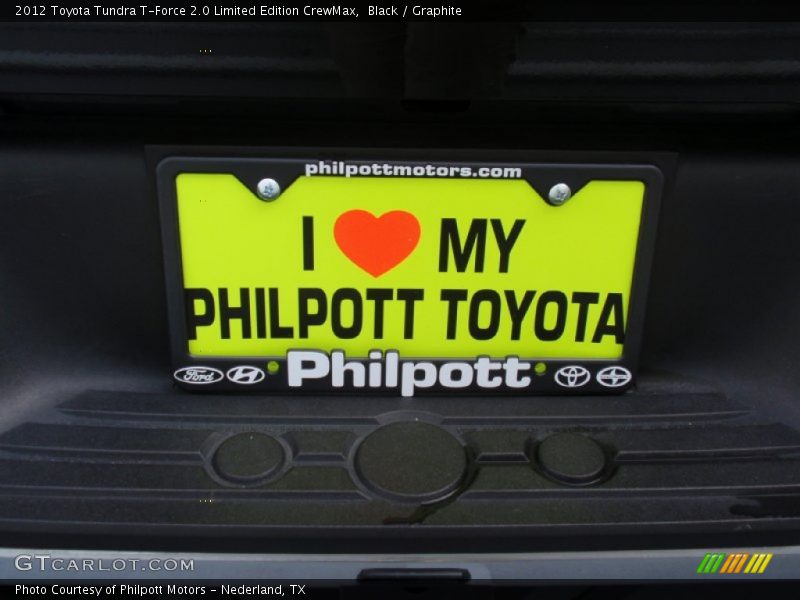 Black / Graphite 2012 Toyota Tundra T-Force 2.0 Limited Edition CrewMax
