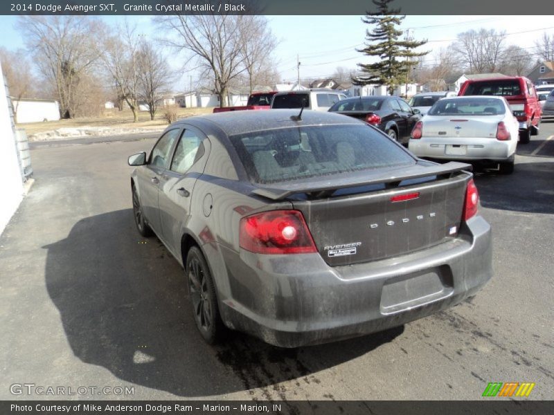 Granite Crystal Metallic / Black 2014 Dodge Avenger SXT
