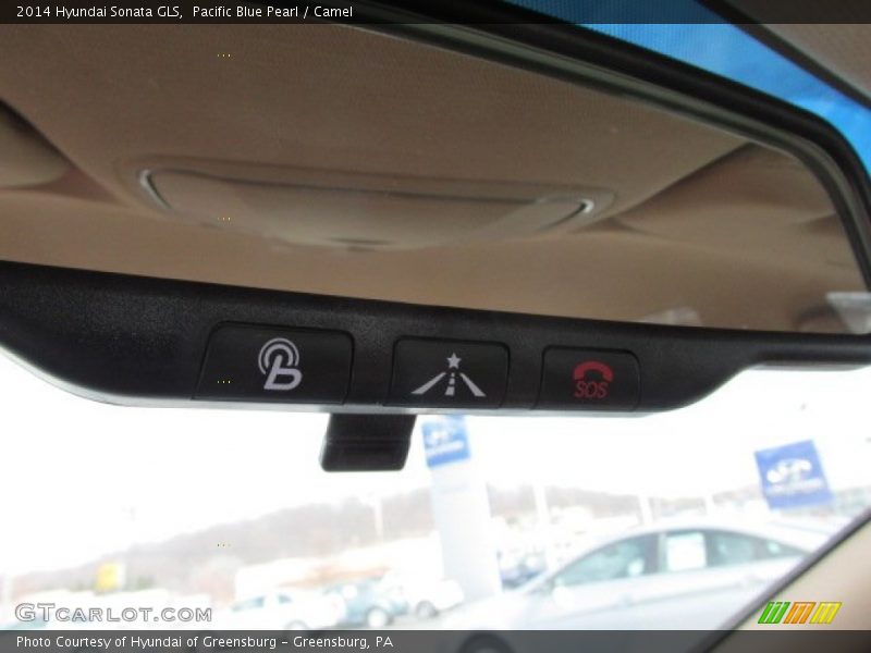 Pacific Blue Pearl / Camel 2014 Hyundai Sonata GLS