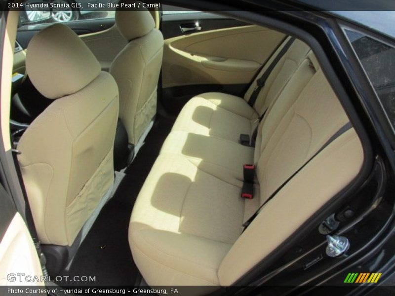 Pacific Blue Pearl / Camel 2014 Hyundai Sonata GLS
