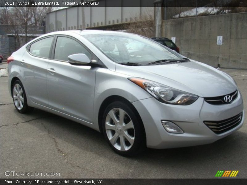 Radiant Silver / Gray 2011 Hyundai Elantra Limited