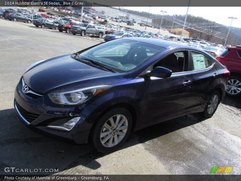 Blue / Gray 2014 Hyundai Elantra SE Sedan