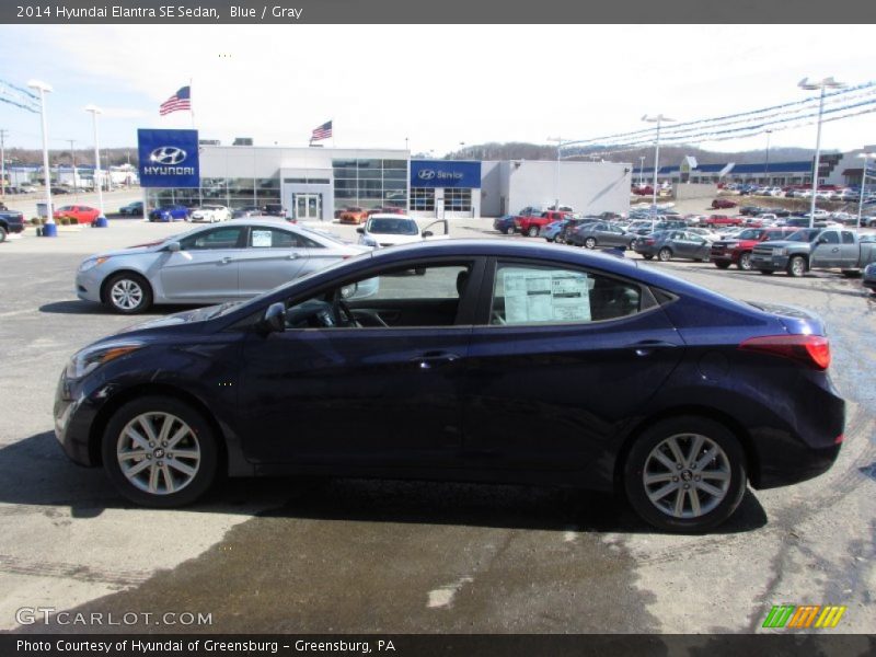 Blue / Gray 2014 Hyundai Elantra SE Sedan