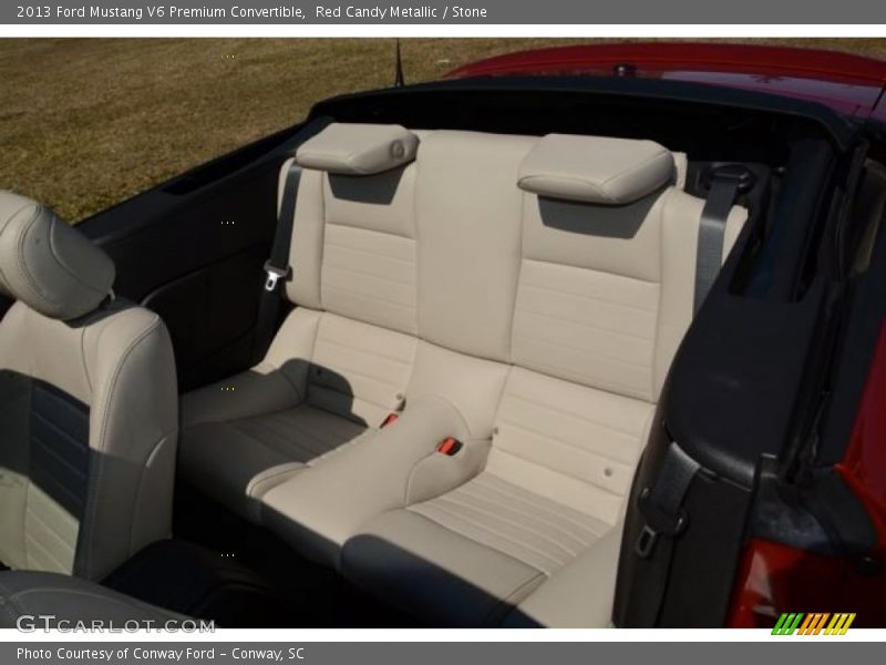 Red Candy Metallic / Stone 2013 Ford Mustang V6 Premium Convertible