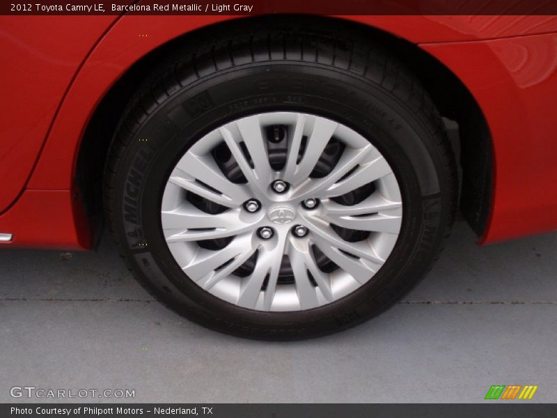 Barcelona Red Metallic / Light Gray 2012 Toyota Camry LE