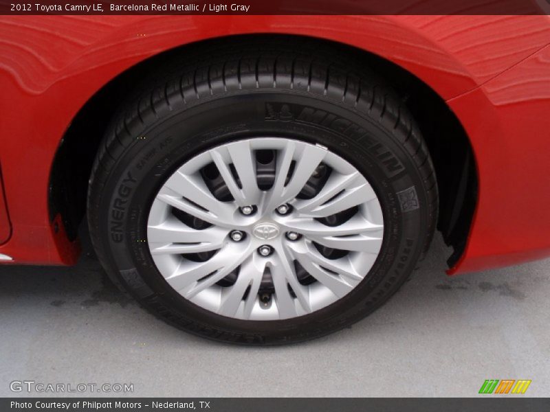 Barcelona Red Metallic / Light Gray 2012 Toyota Camry LE