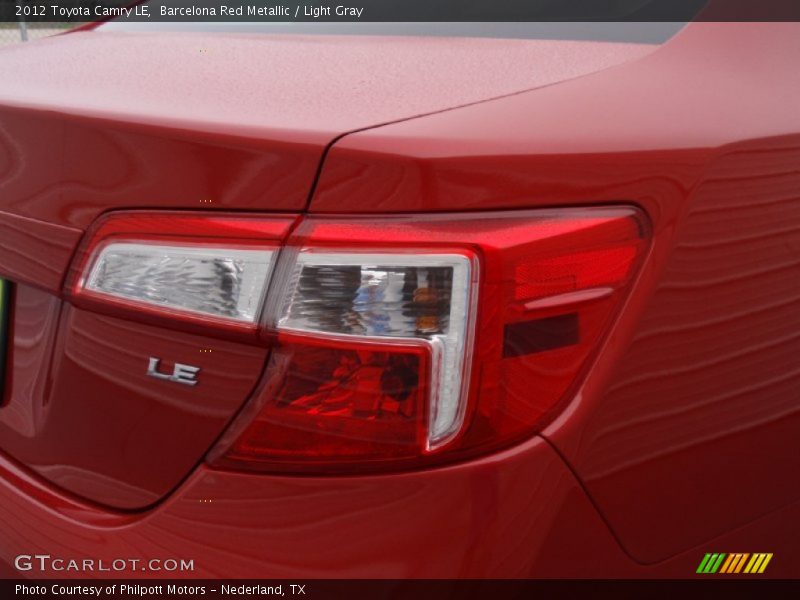 Barcelona Red Metallic / Light Gray 2012 Toyota Camry LE