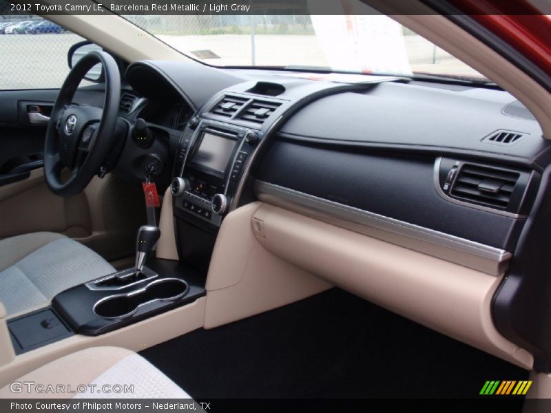 Barcelona Red Metallic / Light Gray 2012 Toyota Camry LE