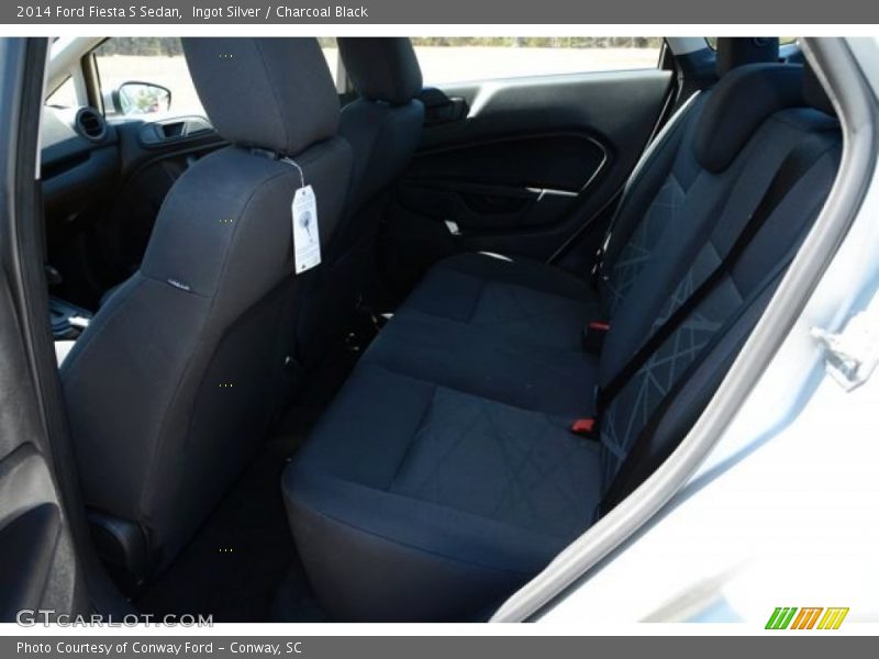 Ingot Silver / Charcoal Black 2014 Ford Fiesta S Sedan